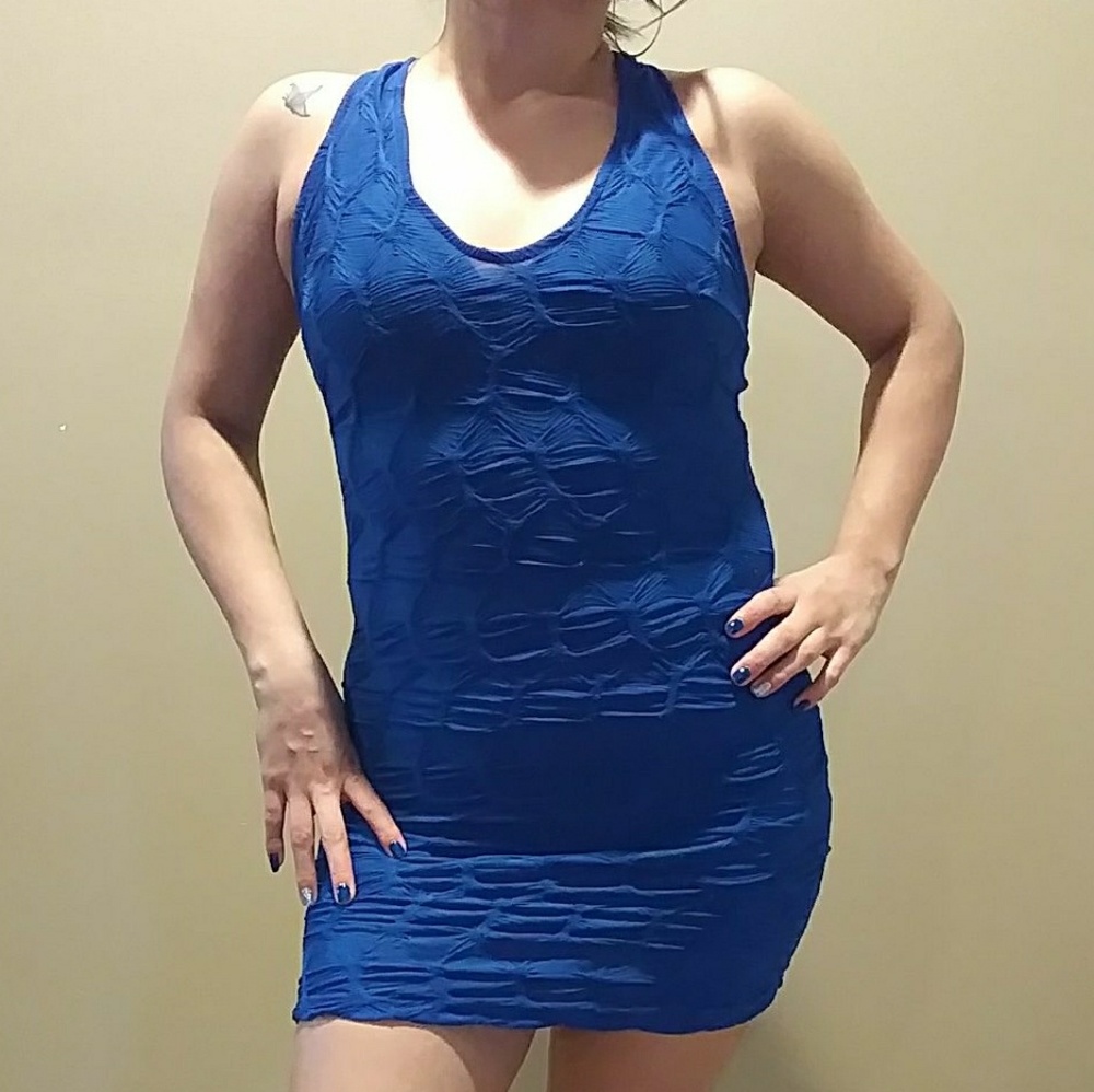 Blue Backless Bodycon - Picture 3 of 3